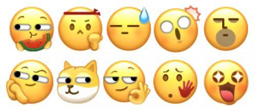 吃瓜表情符号是什么意思图片,网络社交中的幽默与调侃